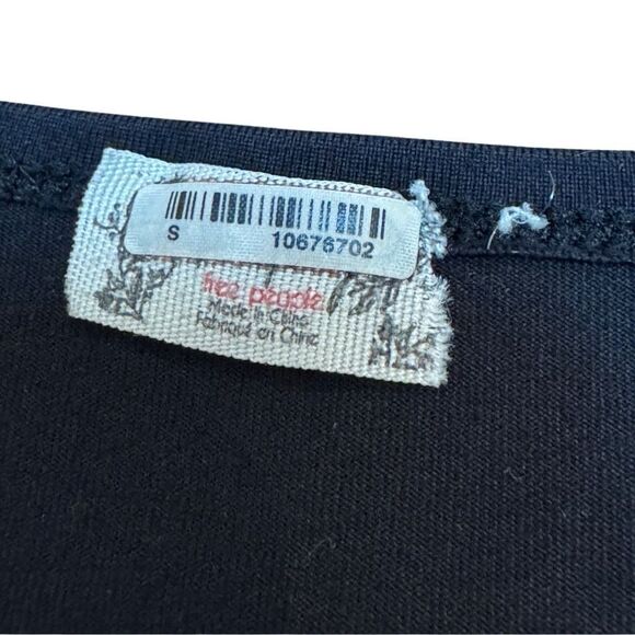 Free People Women's Square Eyes Bodysuit in Black Size Small - Picture 8 of 9